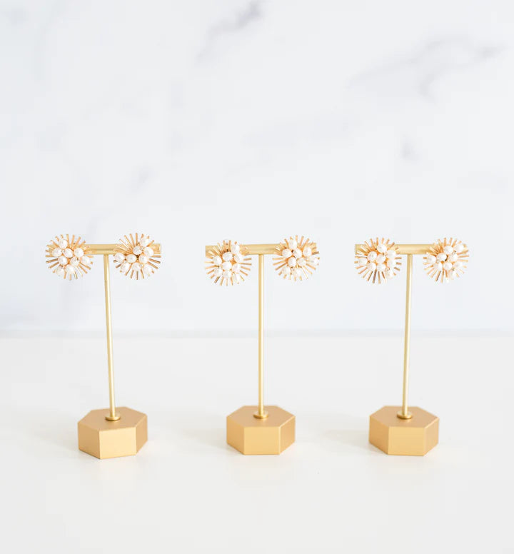 St. Armands - Sunburst Pearl Studs - Findlay Rowe Designs