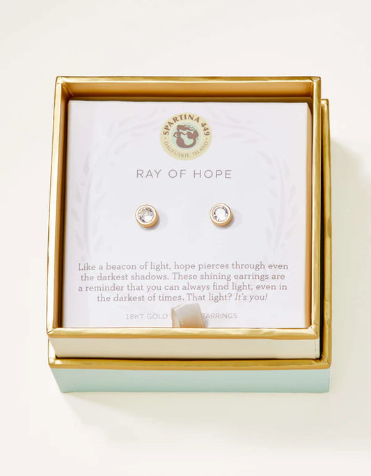 Spartina 449 - Earring - Stud Earrings - Ray of Hope Gem - Findlay Rowe Designs