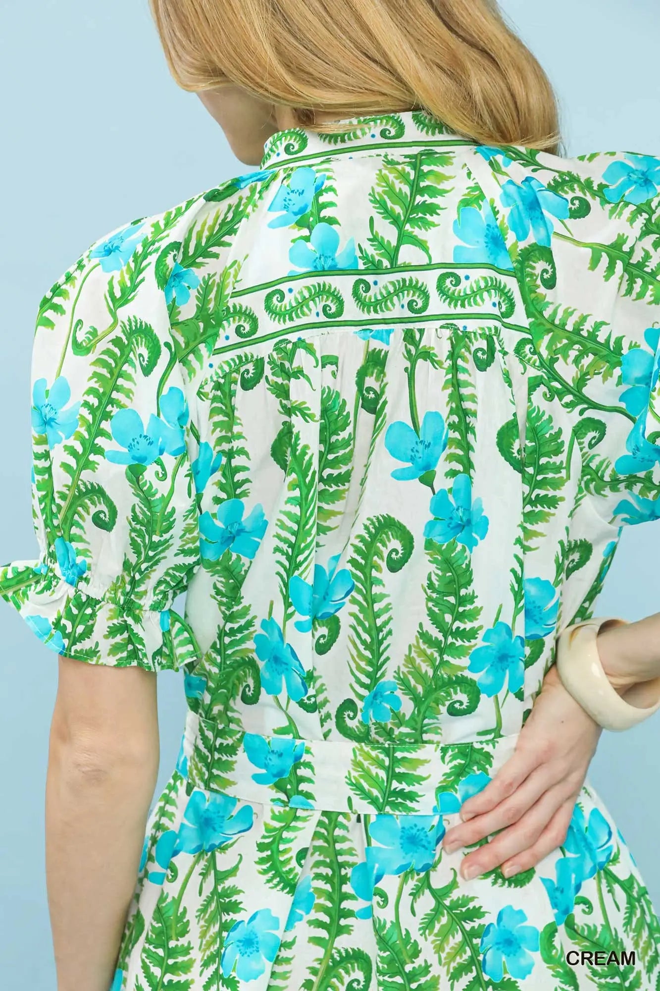 Umgee - Dress - Tropical Floral Midi - Cream - Findlay Rowe Designs