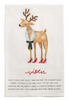 Mud Pie - Christmas Towel - Reindeer Poem