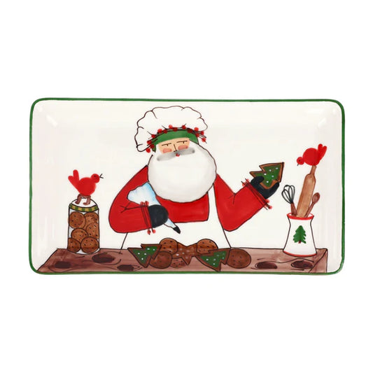 Vietri - Old St. Nick - Limited Edition 2025 Rectangular Platter
