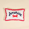 Pillow - America  - White with Bow - Findlay Rowe Designs