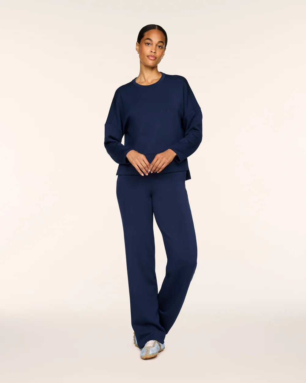 SPANX - AirEssentials Wide Leg Pant - Timeless Navy