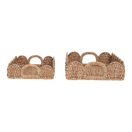Scalloped Braided Bankuan Trays - Findlay Rowe Designs