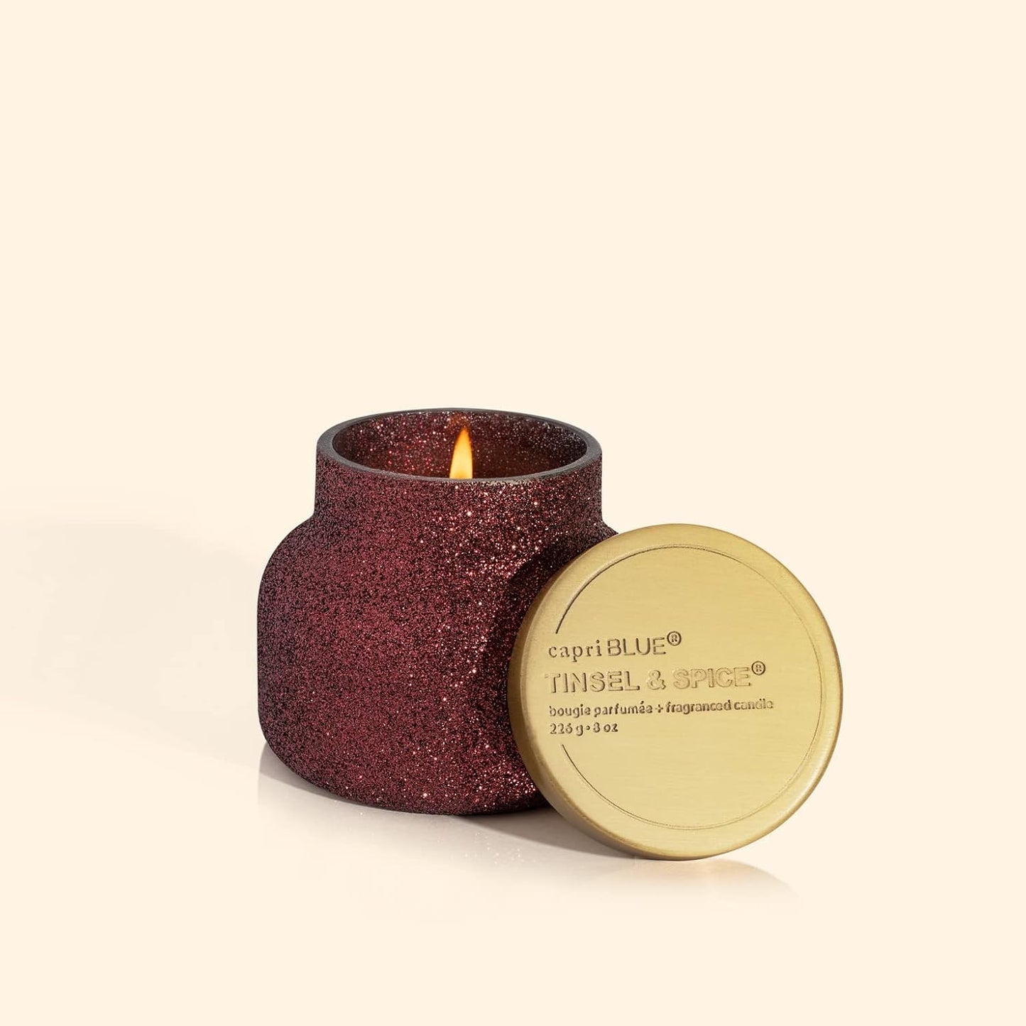 Capri Blue - Tinsel & Spice Petite Glam Jar Candle - 8oz