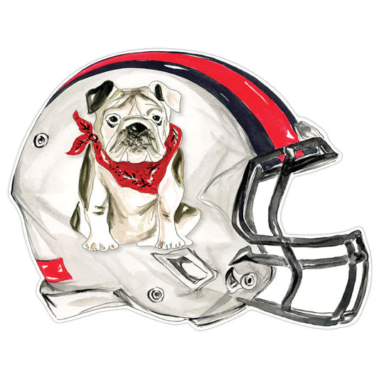 Rosanne Beck - Placemat - Die-Cut Bandana Bulldog Helmet - Findlay Rowe Designs