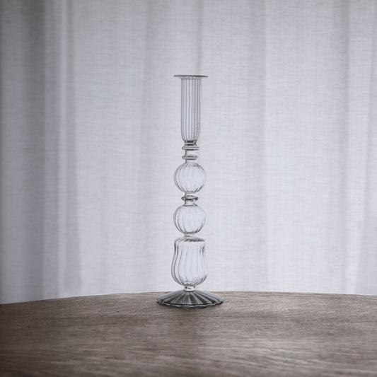Beatriz Ball - Cambridge  Emma 10.5" Candle Holder - Glass - Findlay Rowe Designs
