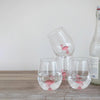 Stemless Wine Glass - Pink Flamingo