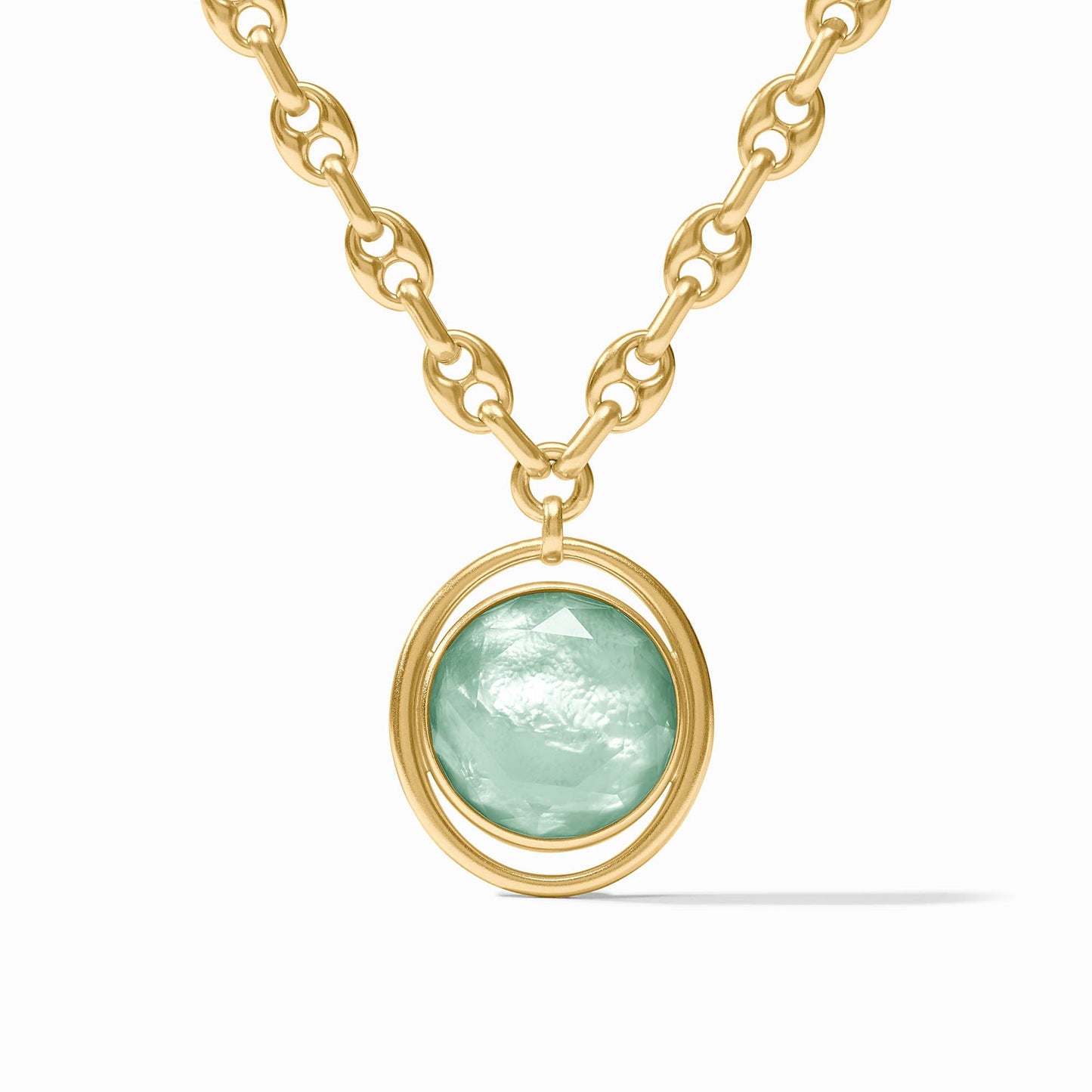 Julie Vos - Necklace - Laguna Statement - Iridescent Aquamarine Blue - Findlay Rowe Designs