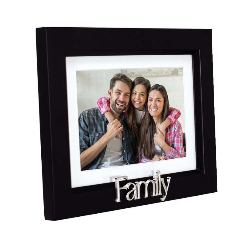 Malden Frame - 4x6/5x7 - Black Matted Family - Findlay Rowe Designs