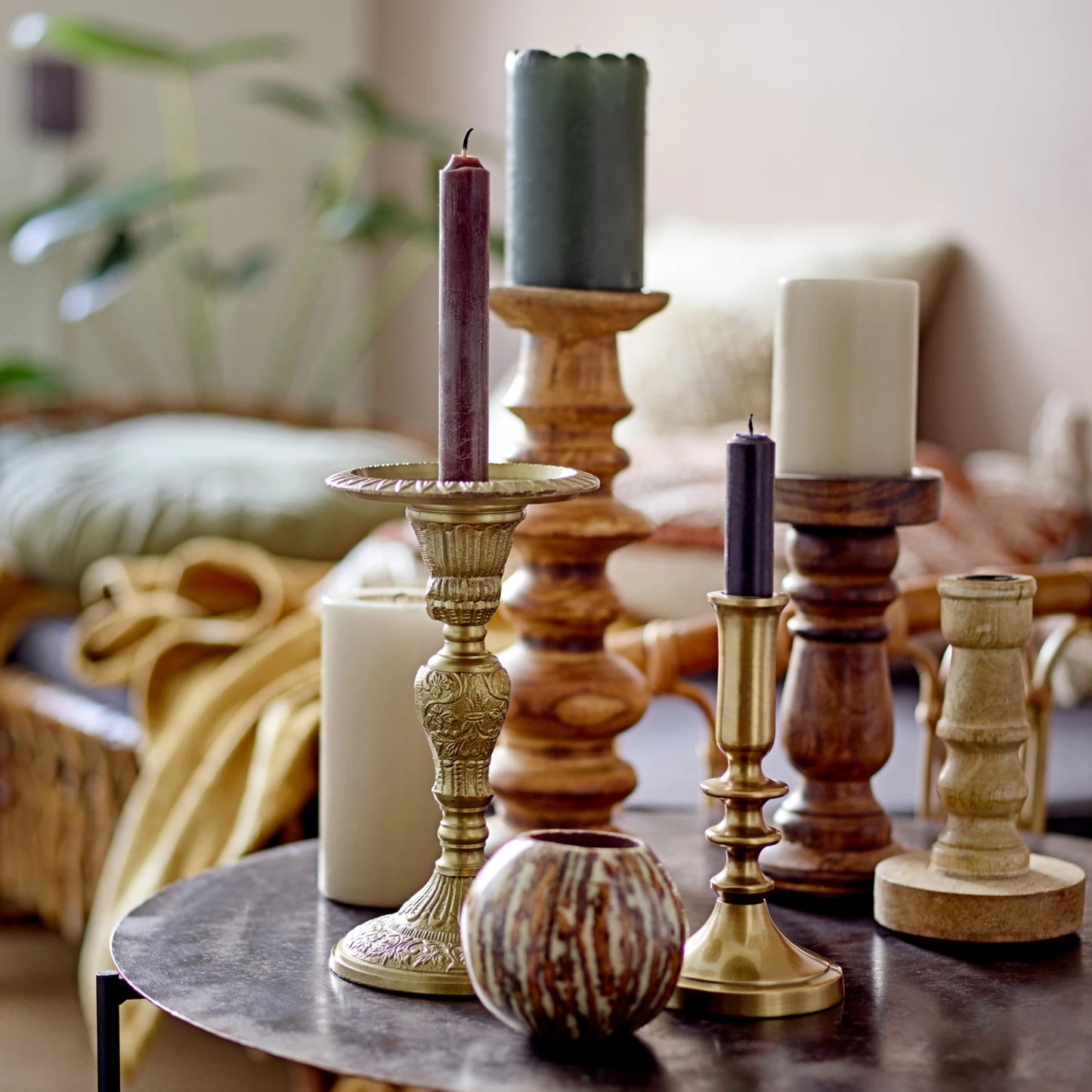 Candle - Taper Holder - Antique Gold - Findlay Rowe Designs