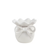 Mud Pie - Candle Pillar Holder - White Bow - Large