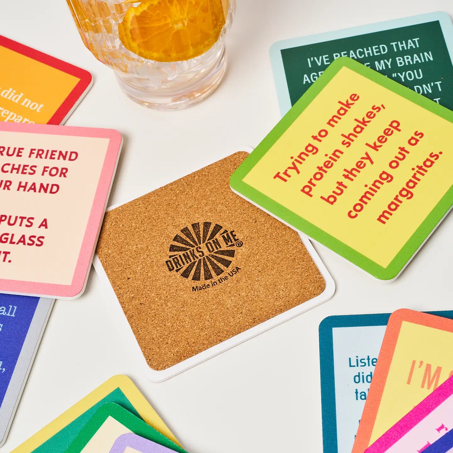 Drinks on Me Coaster - Texting for Seniors - Findlay Rowe Designs