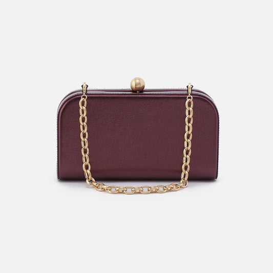 Hobo - Lauren Minaudiere - Metallic Leather - Frosted Plum - Findlay Rowe Designs