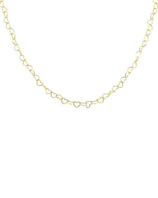 Natalie Wood -Adorned Heart Layering Necklace in Gold