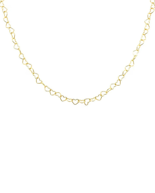 Natalie Wood - Adorned Heart Layering Necklace in Gold - Findlay Rowe Designs