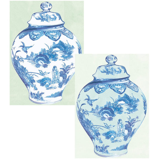 Caspari - Boxed Note Cards - Ginger Jar Assorted - Findlay Rowe Designs