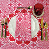 Vietri - Cloth Napkins - Damask Red - Set of 4