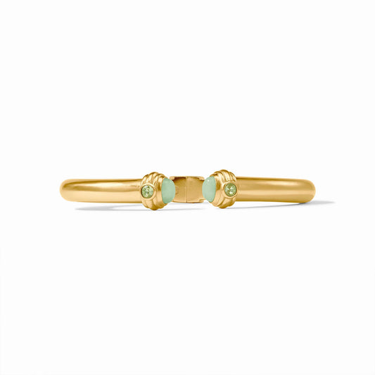 Julie Vos - Bracelet - Portofino Demi Cuff - Aqua Jade - Findlay Rowe Designs