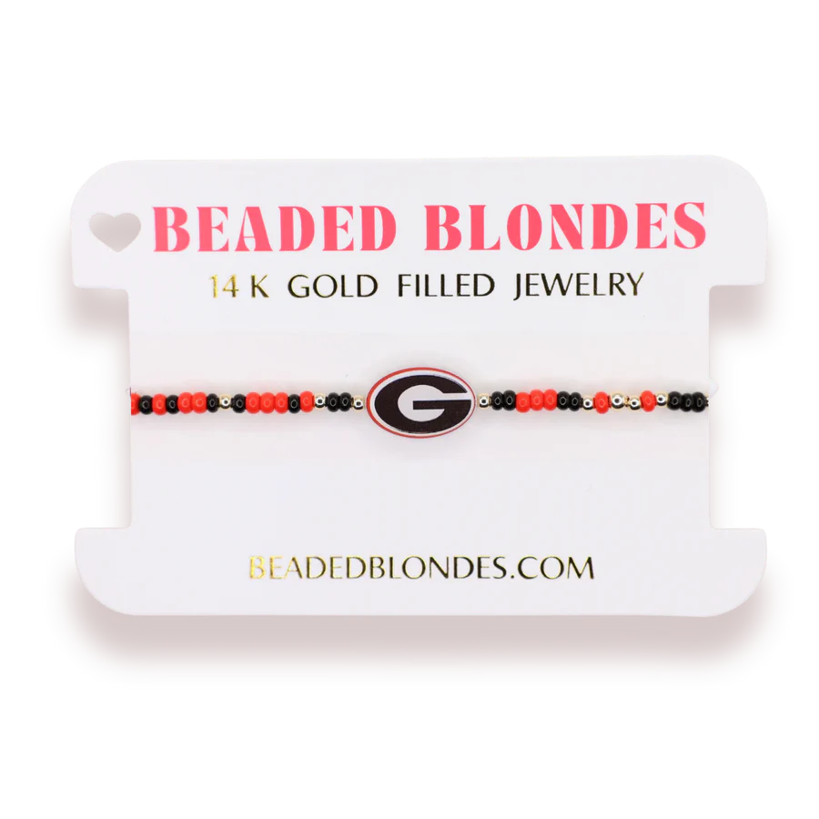 Beaded Blondes - Bracelet - Collegiate Charm - On Color