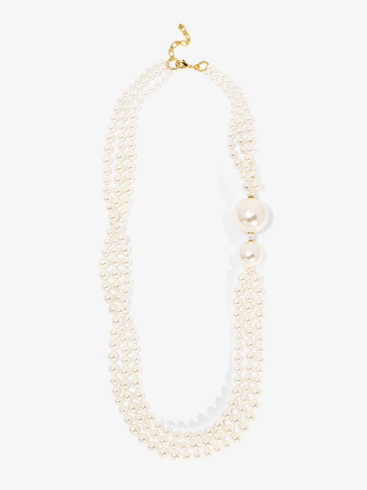 Necklace - Long - Oversized Pearls