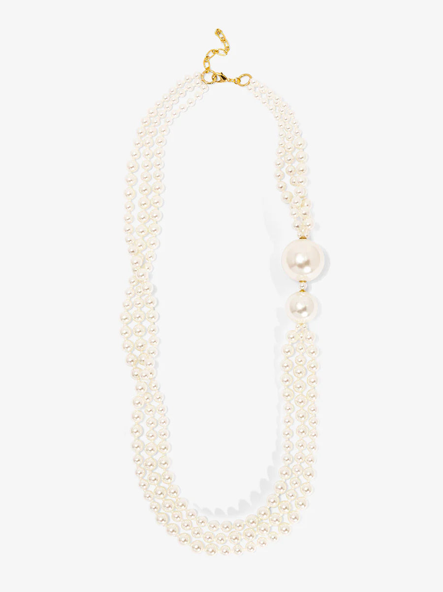 Necklace - Long - Oversized Pearls