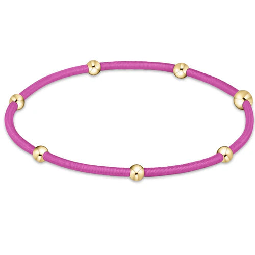 Enewton -"e"ssentials fuchsia hairband bracelet