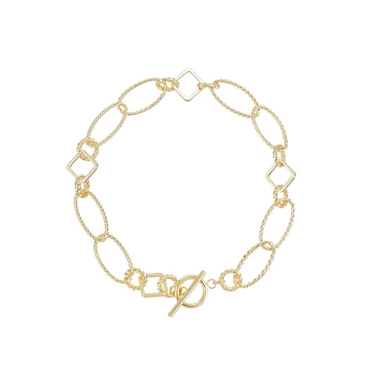 Natalie Wood - Bracelet - Horizon Chain Layering - Gold - Findlay Rowe Designs