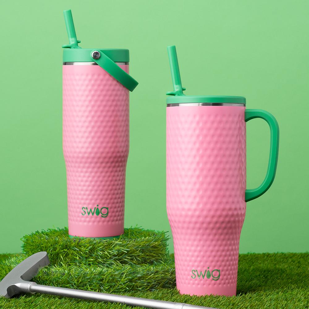 Swig - To-Go Tumbler 30oz - Golf Ball - Pink - Findlay Rowe Designs