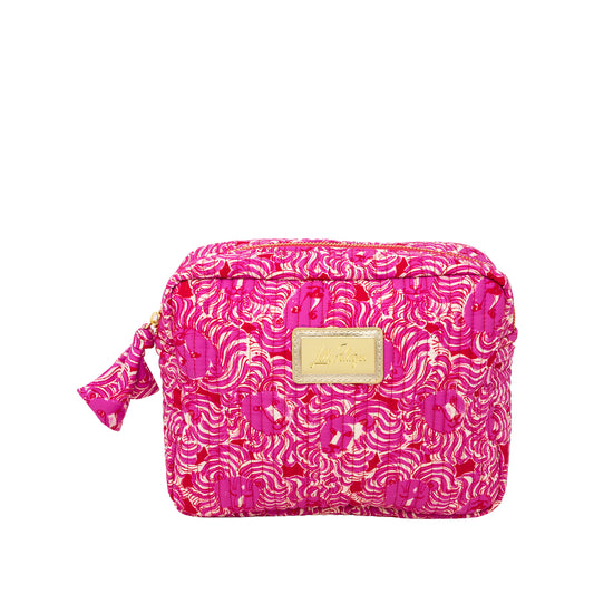 Lilly Pulitzer - Cosmetic Pouch - Strawberry Red Pride of Lilly
