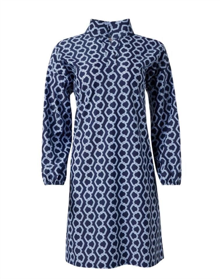Jude Connally- Florence Dress in Dancing Links Navy