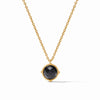 Julie Vos - Necklace - Honeybee Solitaire - Obsidian Black