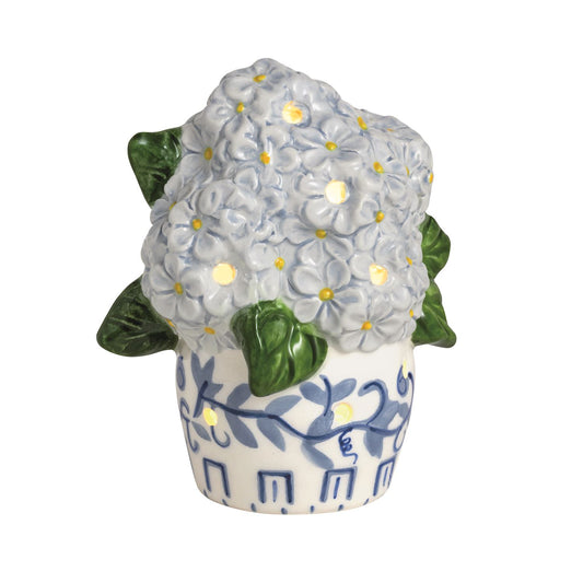 Mud Pie - Light-Up Sitter - Hydrangea