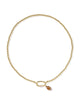 Kendra Scott - Necklace - Football Metal Strand - Gold White CZ - Findlay Rowe Designs
