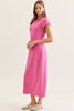 Entro - Dress - Knit Mini Column - Pink Red - Findlay Rowe Designs