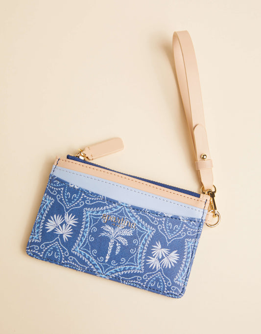 Spartina 449 - Slimcard Coinpurse - Ogeechee Palm Medallion - Findlay Rowe Designs