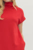 Entro - Dress Mini - Knit Mock Neck - Red - Findlay Rowe Designs
