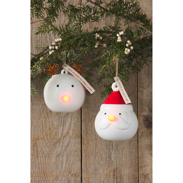 Mud Pie - Ornament - Light Up Santa Snowman - Findlay Rowe Designs
