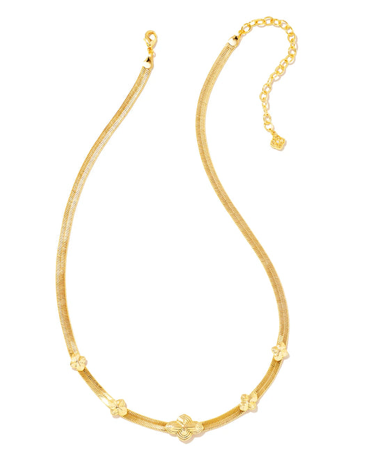 KENDRA SCOTT- Abbie Herringbone Necklace in Gold