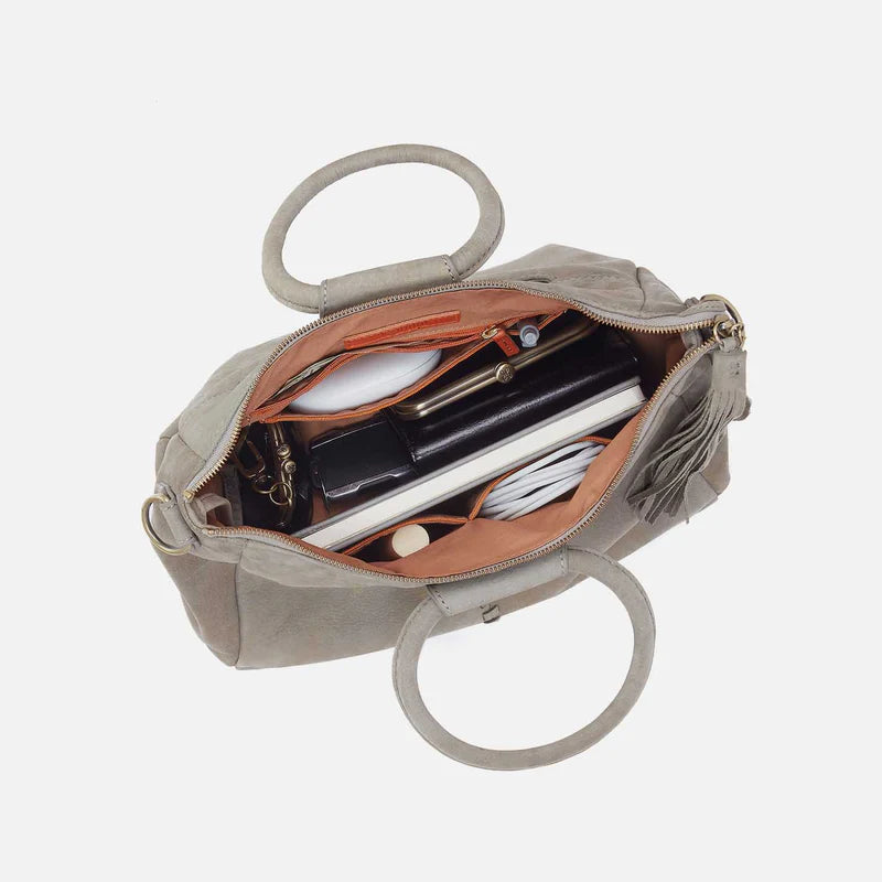 Hobo - Sheila Medium Satchel - Nubuck Leather Golden Granite