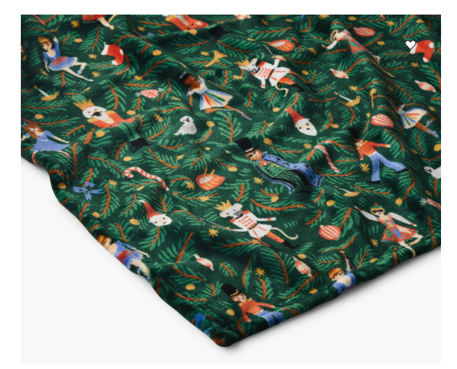 Rifle Paper Co - Fleece Blanket - Nutcracker
