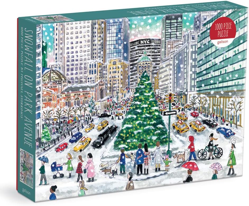 Puzzle - Michael Storrings - Snowfall on Park Avenue 1000 Piece - Findlay Rowe Designs