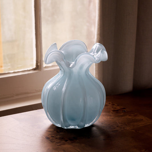 Beatriz Ball - GLASS Vento Medium Round Bud Vase- Sky
