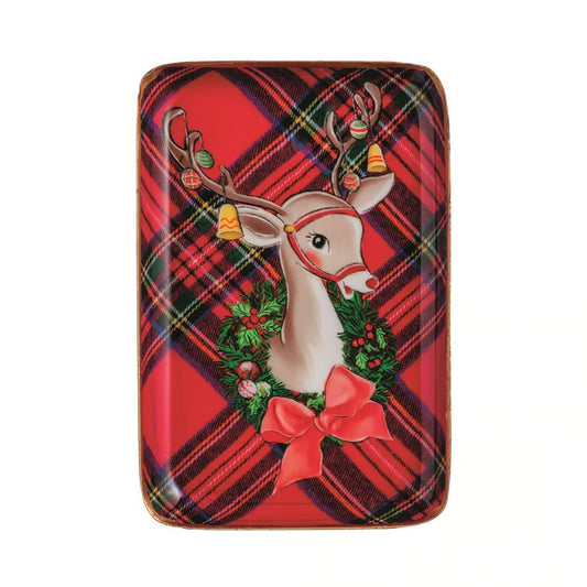 Mud Pie - Tartan Tidbit Tray - Findlay Rowe Designs
