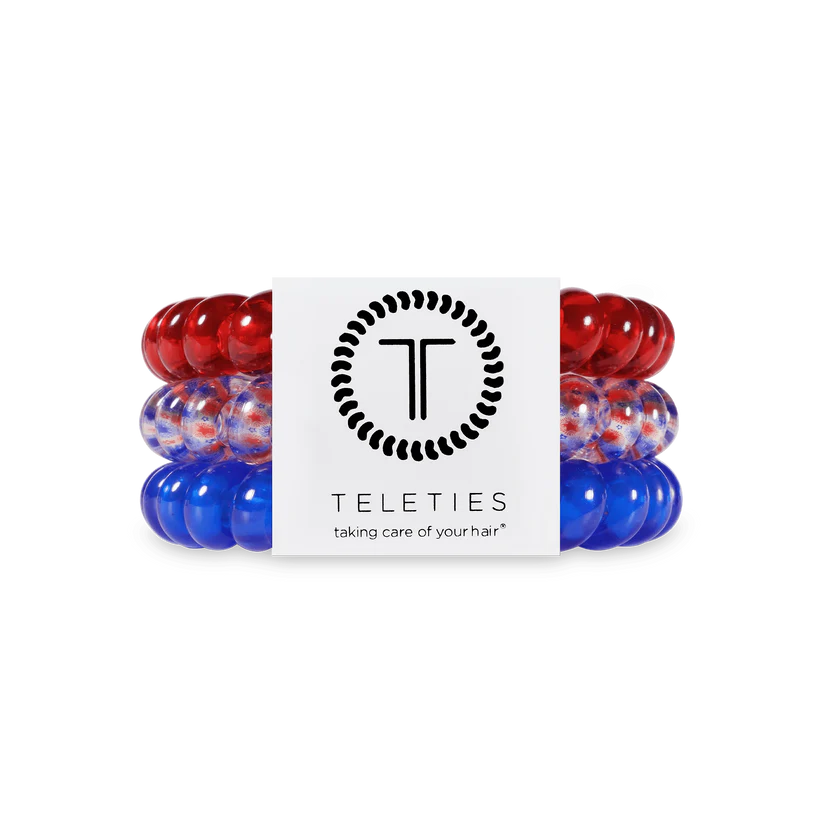 Teleties - Hair Ties - Patriot Pop - Large - Findlay Rowe Designs