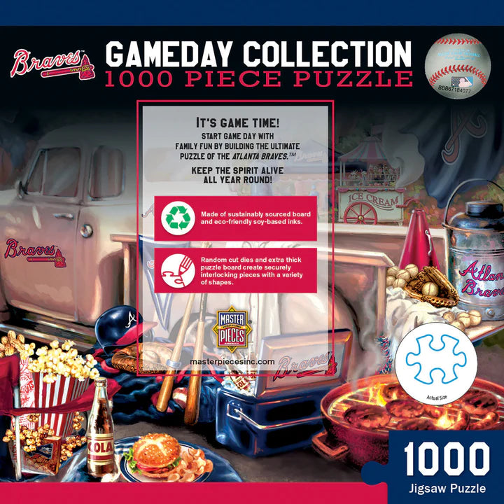 Atlanta Braves - Gameday 1000 Piece Puzzle - Findlay Rowe Designs