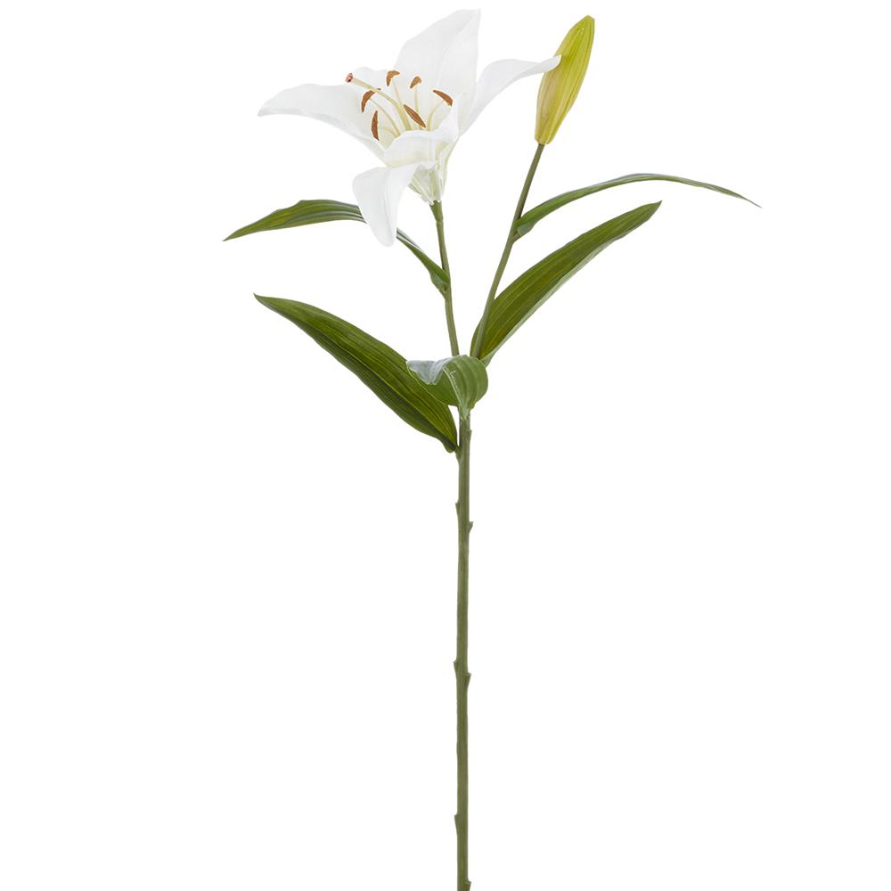 Casablanca Lily Spray - White Real Touch - 29" - Findlay Rowe Designs
