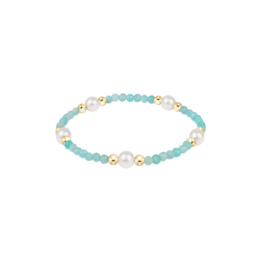 Enewton - Extends Purpose Pearl 4mm Gem Bracelet - Amazonite - Findlay Rowe Designs