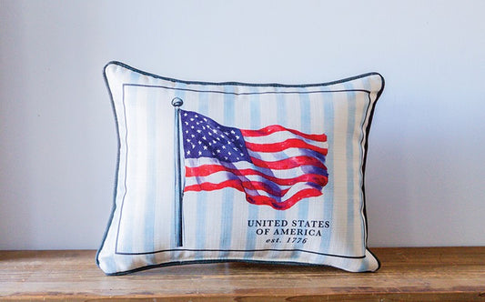 Little Birdie - Pillow - USA Flag 1776 - Findlay Rowe Designs