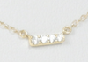 Enewton -14kt Gold and Diamond Significance Bar Necklace - Four